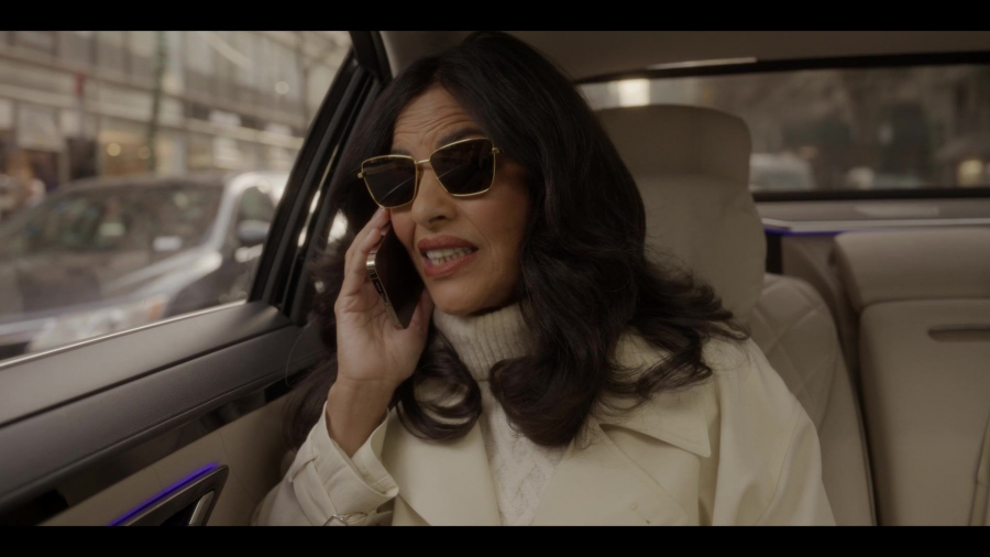 classic metal square sunglasses - Sarita Choudhury (Seema Patel) - And Just Like That... TV Show