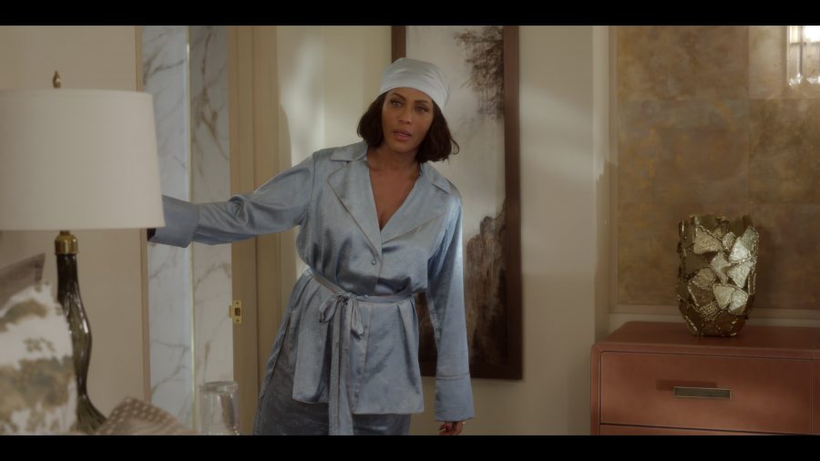 silk pajama suit - Nicole Ari Parker (Lisa Todd Wexley) - And Just Like That... TV Show
