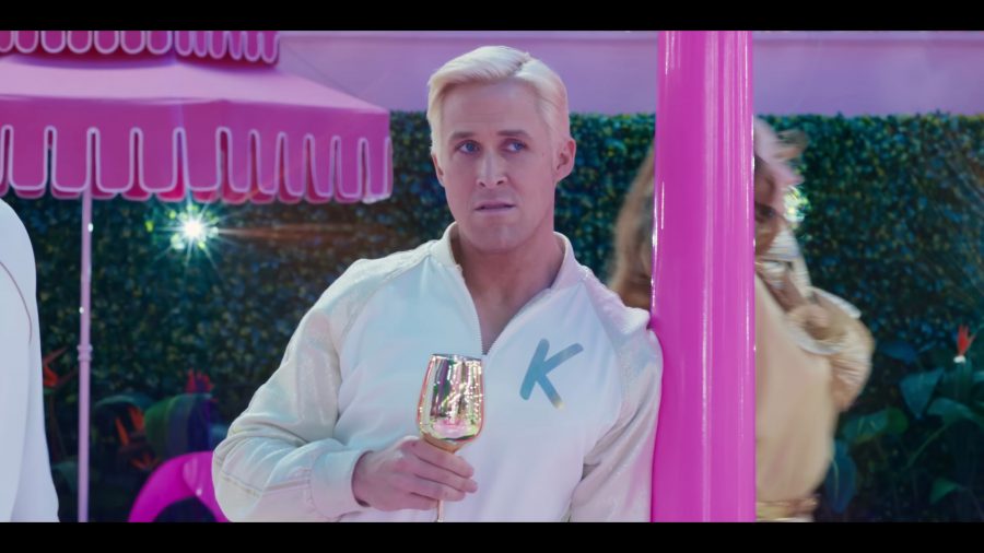 white sparkly bomber jacket - Ryan Gosling) - Barbie (2023) Movie