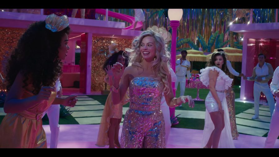 sequin glitter jumpsuit - Margot Robbie) - Barbie (2023) Movie