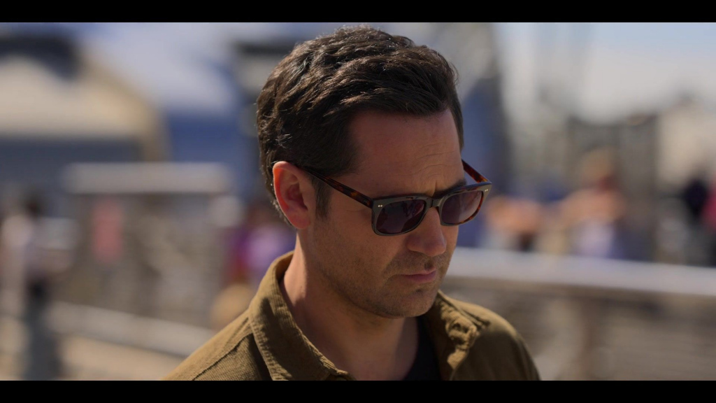 Dark Tortoise Squared Sunglasses Worn By Manuel Garcia Rulfo As Mickey