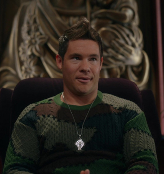 Knit Sweater of Adam DeVine as Kelvin Gemstone Outfit The Righteous Gemstones TV Show