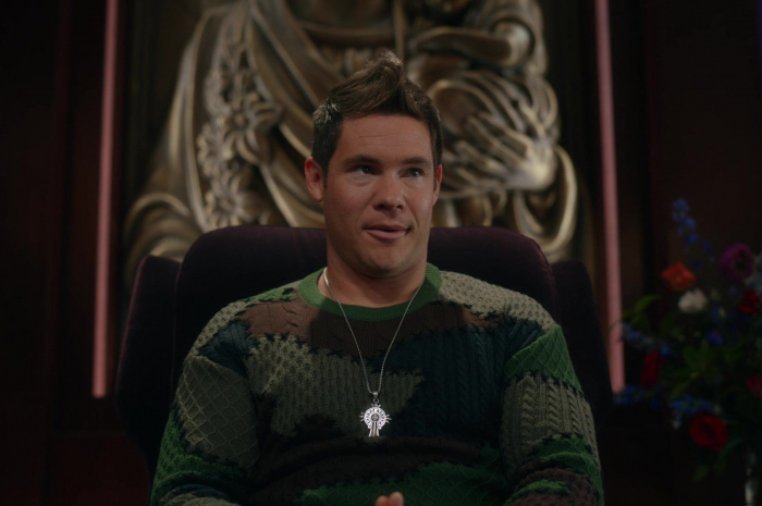 Knit Sweater of Adam DeVine as Kelvin Gemstone Outfit The Righteous Gemstones TV Show