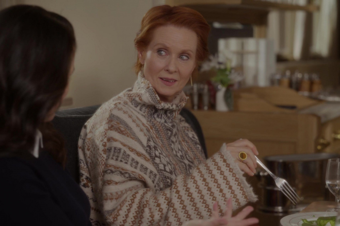 Circle Ring of Cynthia Nixon as Miranda Hobbes Outfit And Just Like That... TV Show