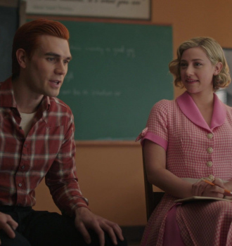Pink Dress of Lili Reinhart as Betty Cooper Outfit Riverdale TV Show