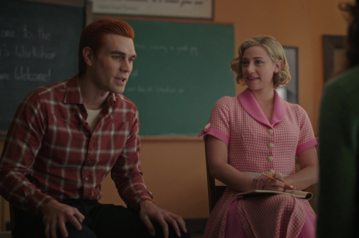 Pink Dress of Lili Reinhart as Betty Cooper Outfit Riverdale TV Show