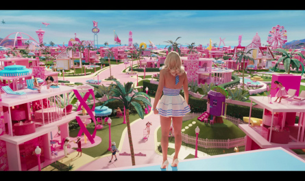 White Pumps and Midi Dress Worn by Margot Robbie Outfit Barbie (2023) Movie