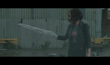 Black Leather Biker Jacket of Emilia Clarke as G'iah Outfit Secret Invasion TV Show