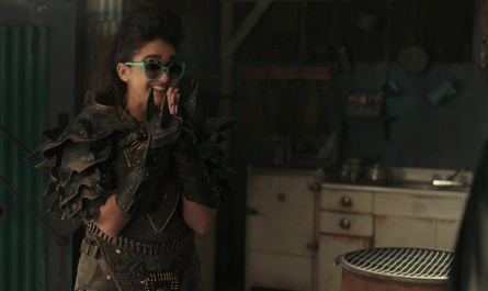Cat-eye Tortoiseshell Acetate Sunglasses Turquoise Worn by Geraldine Viswanathan Outfit Miracle Workers TV Show