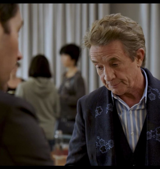 Worn on Only Murders in the Building TV Show - Floral Print Scarf Worn by Martin Short as Oliver Putnam