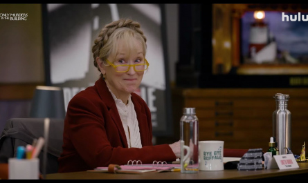 Yellow Frame Glasses of Meryl Streep as Loretta Durkin Outfit Only Murders in the Building TV Show
