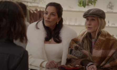 Tweed Cap of Sarah Jessica Parker as Carrie Bradshaw Outfit And Just Like That... TV Show