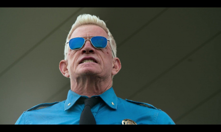 Square Aviator Sunglasses Worn by Thomas Haden Church as Agent Stone Outfit Twisted Metal TV Show