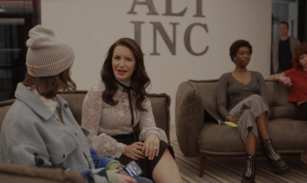 White Lace Blouse of Kristin Davis as Charlotte York Goldenblatt Outfit And Just Like That... TV Show