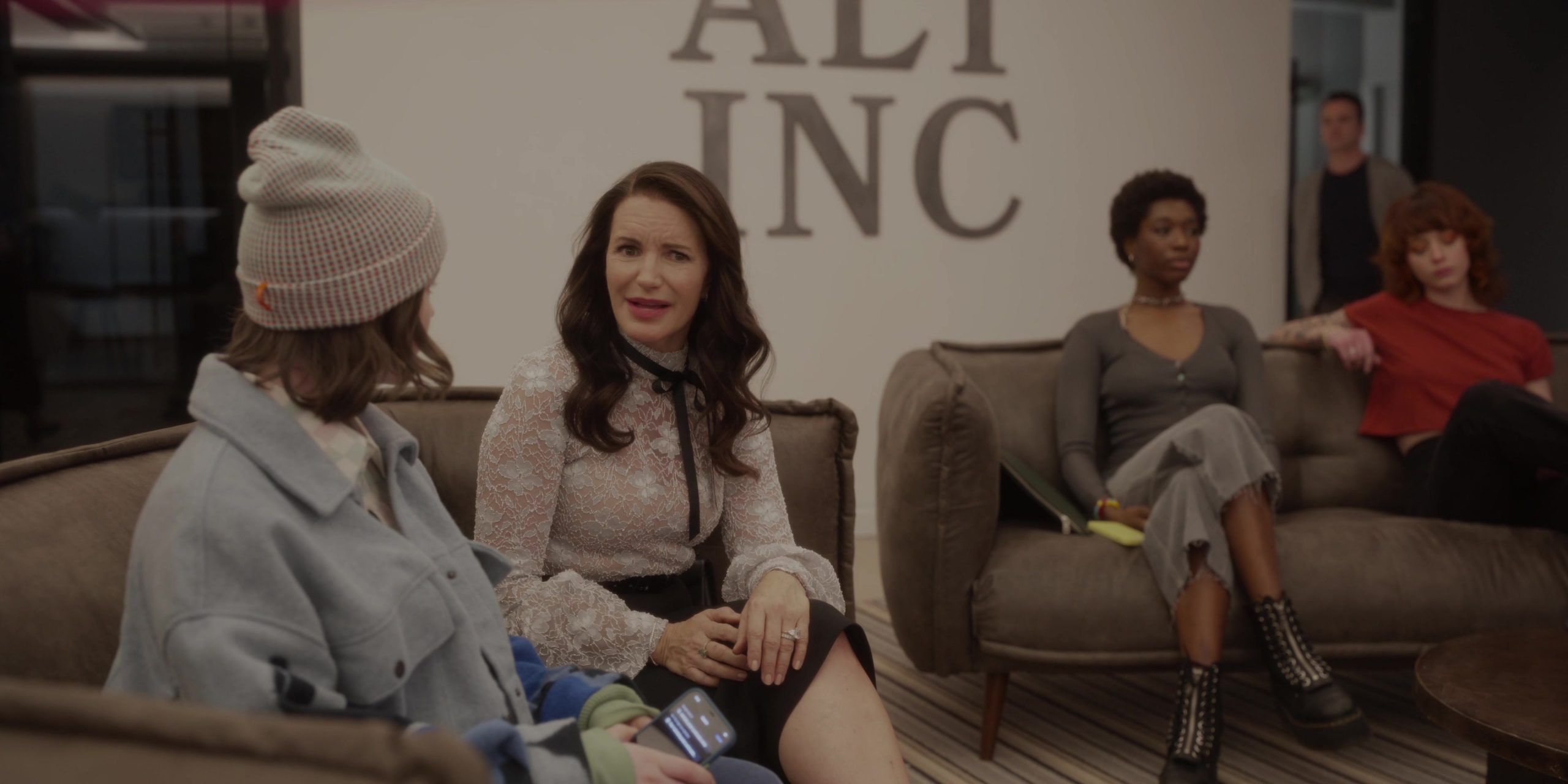 White Lace Blouse of Kristin Davis as Charlotte York Goldenblatt