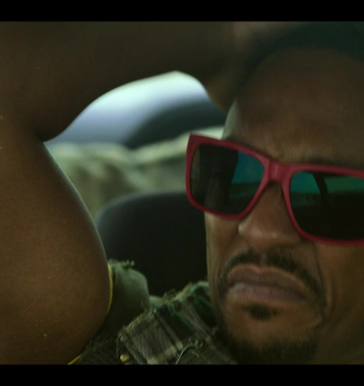 Red Frame Sunglasses Worn by Anthony Mackie as John Doe Outfit Twisted Metal TV Show