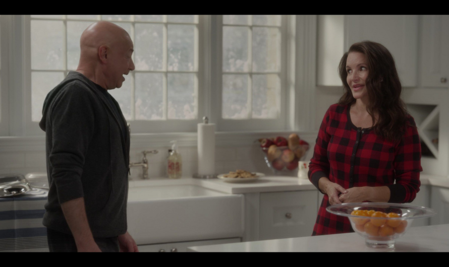 Red Check Plaid Pajama Suit Worn by Kristin Davis as Charlotte York Goldenblatt