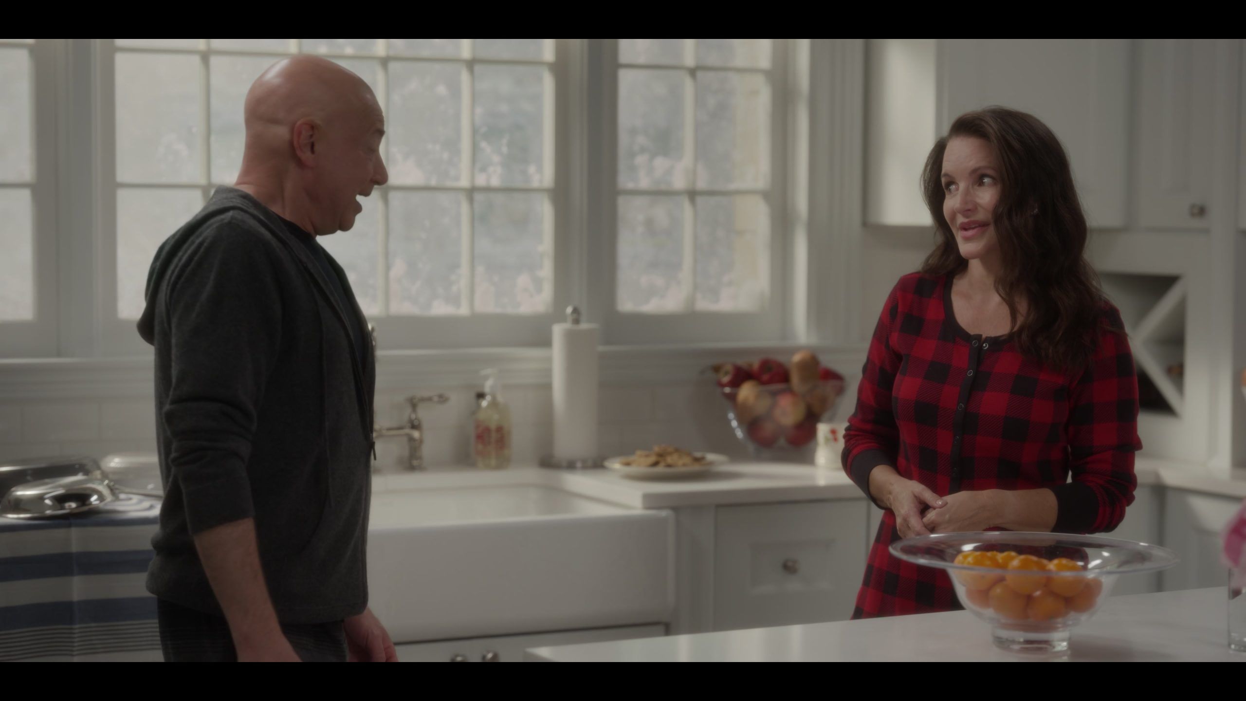 Red Check Plaid Pajama Suit Worn by Kristin Davis as Charlotte York Goldenblatt