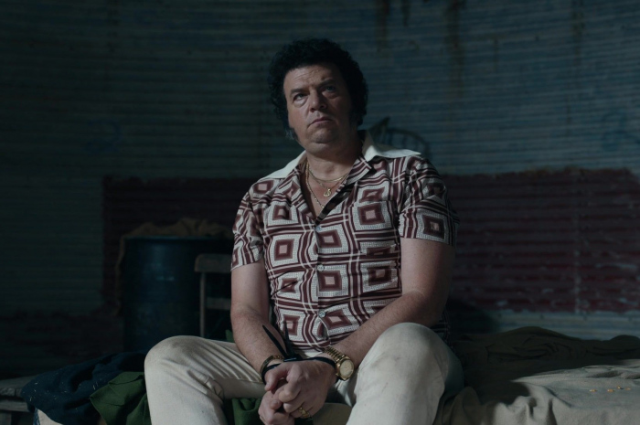 Brown Geometric Print Shirt of Danny McBride as Jesse Outfit The Righteous Gemstones TV Show