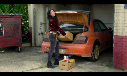 Black High Shoes Worn by Stephanie Beatriz as Quiet Outfit Twisted Metal TV Show