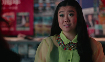 Multicolor Statement Necklace of Sherry Cola as Lolo Chen Outfit Joy Ride (2023) Movie
