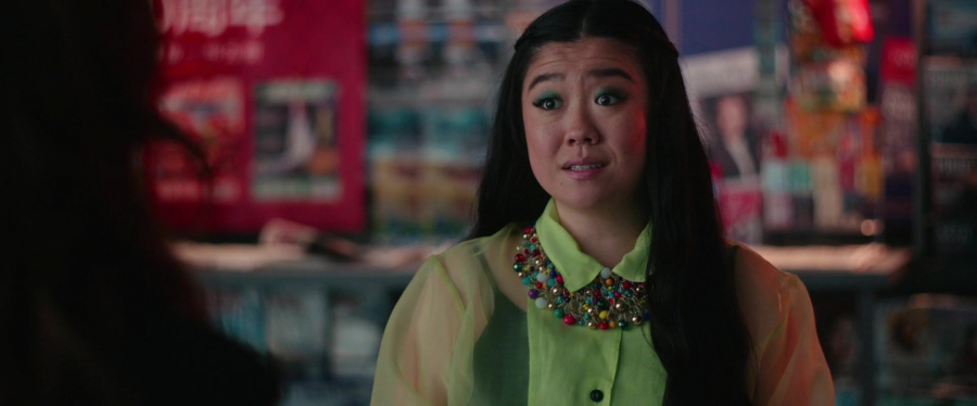 multicolor statement necklace - Sherry Cola (Lolo Chen) - Joy Ride (2023) Movie