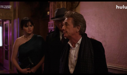 Black Polka Dot Scarf of Martin Short as Oliver Putnam Outfit Only Murders in the Building TV Show