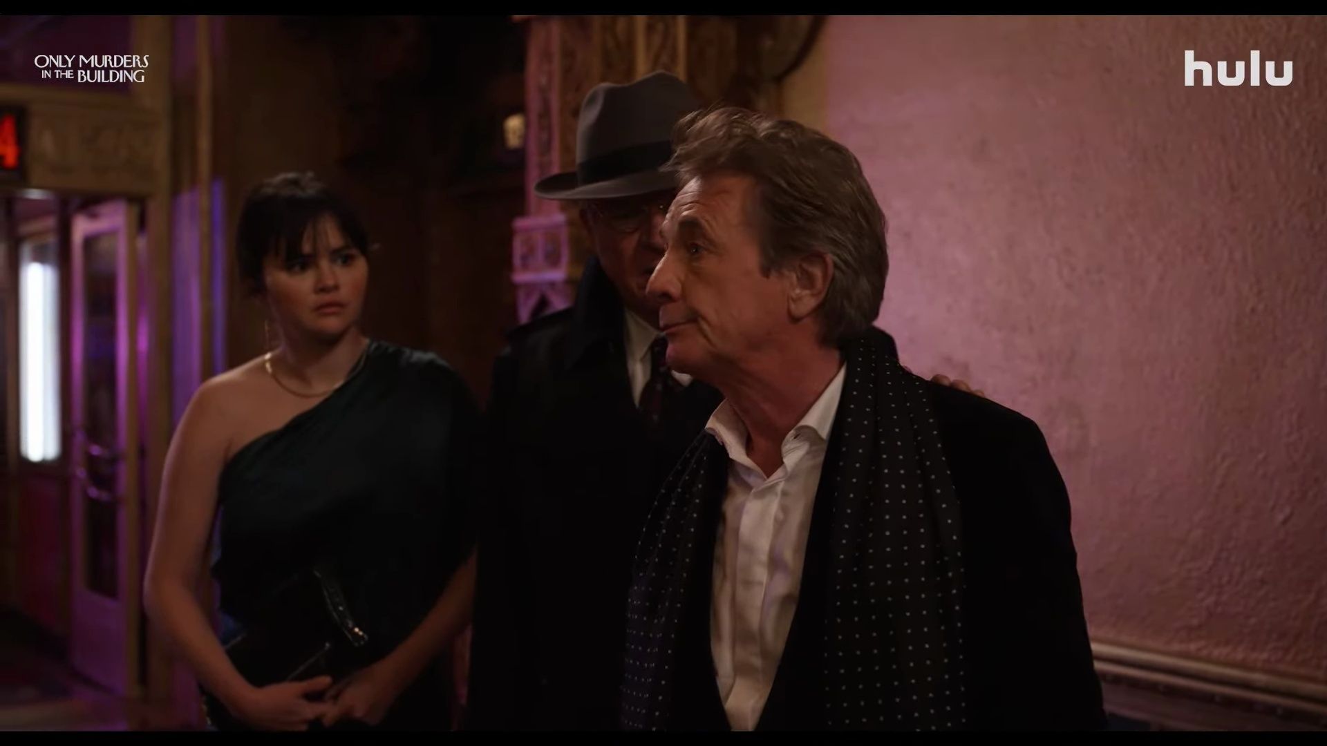 Black Polka Dot Scarf of Martin Short as Oliver Putnam