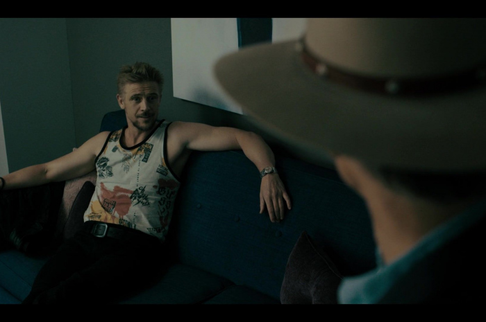 Tank Top Worn by Boyd Holbrook as Clement Mansel, aka The Oklahoma Wildman Outfit Justified: City Primeval TV Show