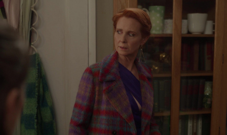 Pyramid Earrings of Cynthia Nixon as Miranda Hobbes Outfit And Just Like That... TV Show