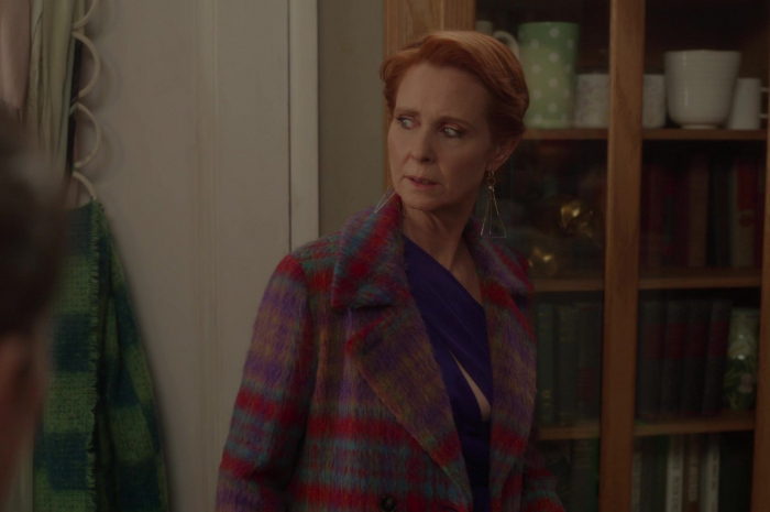 Pyramid Earrings of Cynthia Nixon as Miranda Hobbes Outfit And Just Like That... TV Show