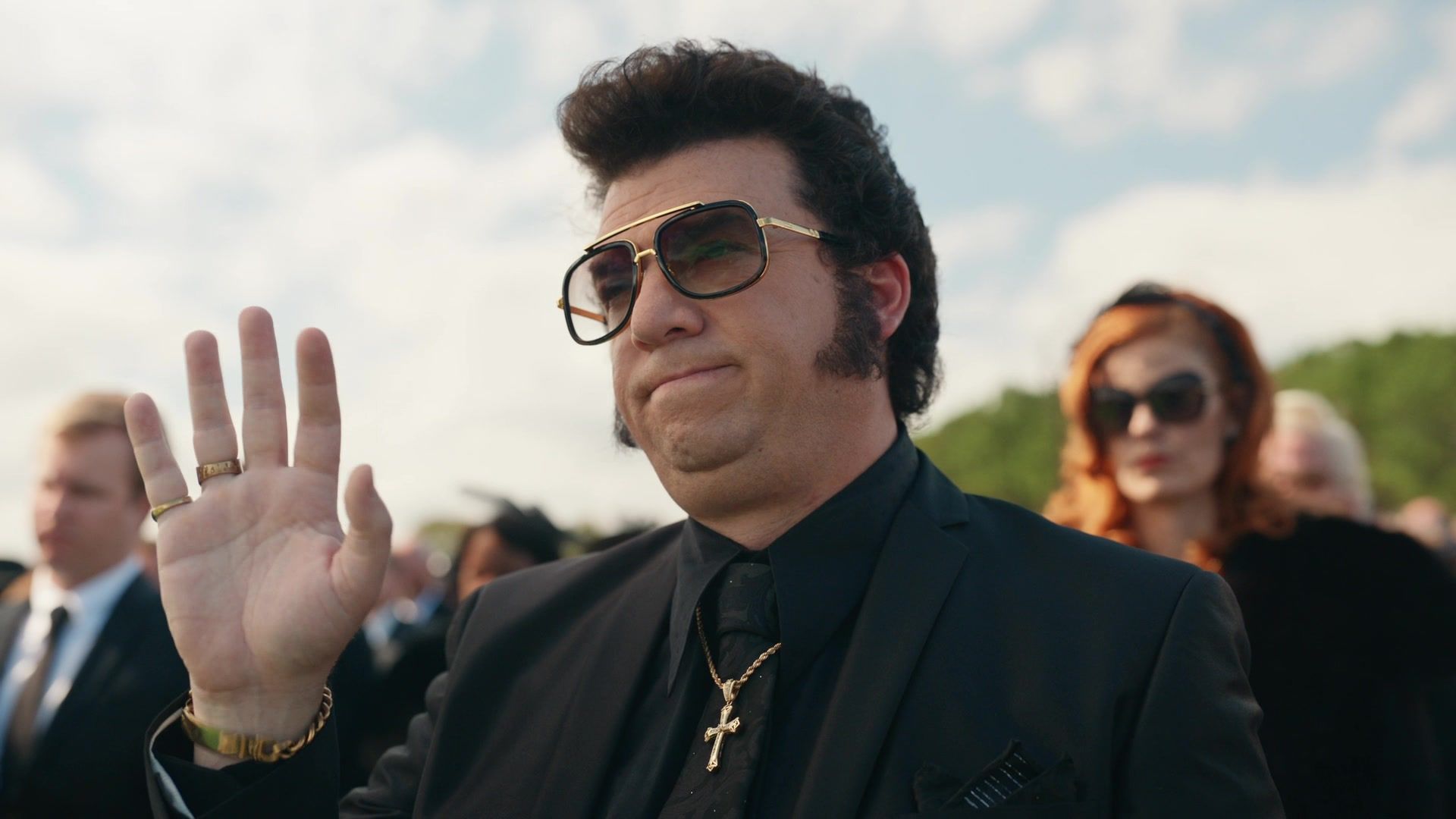Worn on The Righteous Gemstones TV Show - Square Frame Sunglasses Worn by Danny McBride as Jesse Gemstone