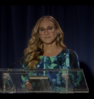 Worn on And Just Like That... TV Show - Thin Frame Oversized Glasses of Sarah Jessica Parker as Carrie Bradshaw