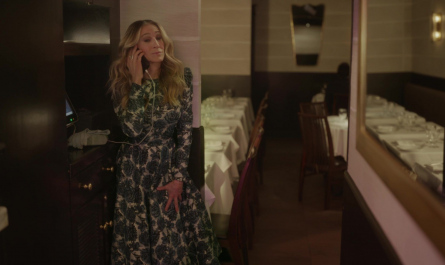 Floral Print Dress Worn by Sarah Jessica Parker as Carrie Bradshaw Outfit And Just Like That... TV Show