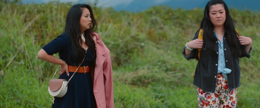 blue dress - Stephanie Hsu (Kat) - Joy Ride (2023) Movie