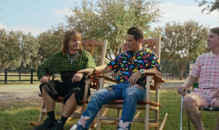 Graphic Print Short-Sleeved Hoodie of Adam DeVine as Kelvin Gemstone Outfit The Righteous Gemstones TV Show