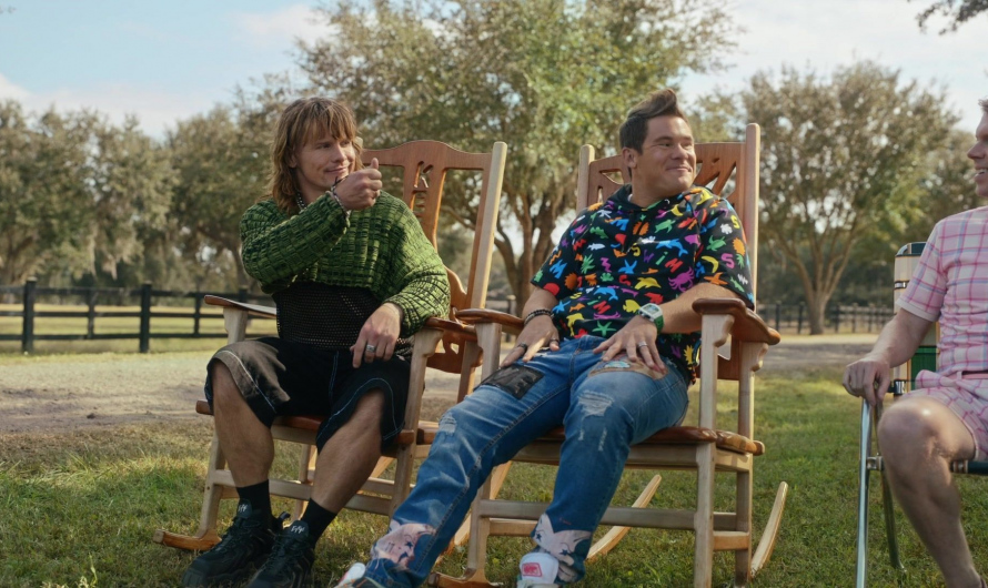 Black Platform Hi Sneakers of Tony Cavalero as Keefe Chambers