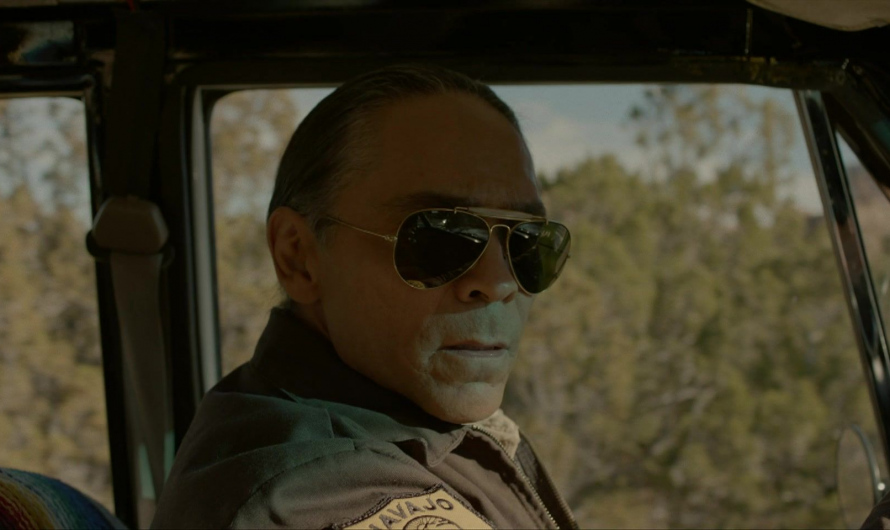 Aviator Bold Metal Frame Sunglasses Worn by Zahn McClarnon as Joe Leaphorn