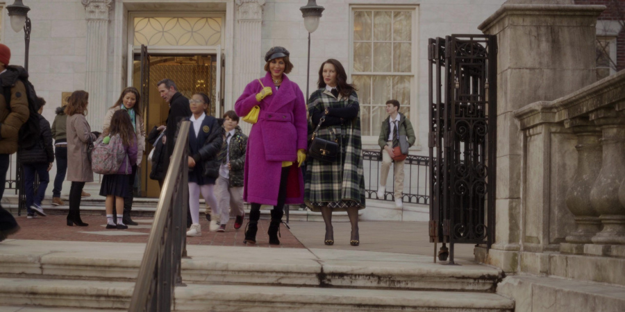 Pink Asymmetrical Coat Worn by Nicole Ari Parker as Lisa Todd Wexley