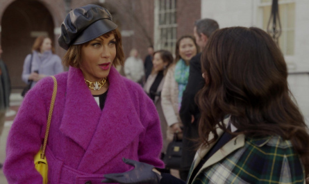 Leather Black Cap Worn by Nicole Ari Parker as Lisa Todd Wexley Outfit And Just Like That... TV Show