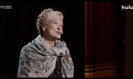 Floral Print Scarf Worn by Meryl Streep as Loretta Durkin Outfit Only Murders in the Building TV Show