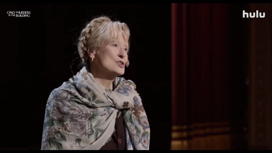 floral print scarf - Meryl Streep (Loretta Durkin) - Only Murders in the Building TV Show