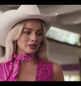 Western Cowboy White Hat Outfit Barbie (2023) Movie