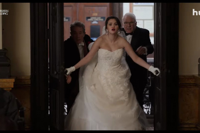 Bridal Dress of Selena Gomez as Mabel Mora Outfit Only Murders in the Building TV Show