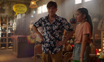 Floral Print Short Sleeve Shirt Worn by Christian Kane as Alex Walker Outfit Almost Paradise TV Show