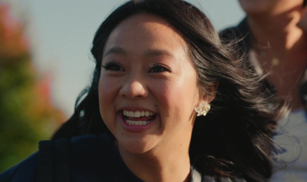 Flower Earrings of Stephanie Hsu Outfit Joy Ride (2023) Movie