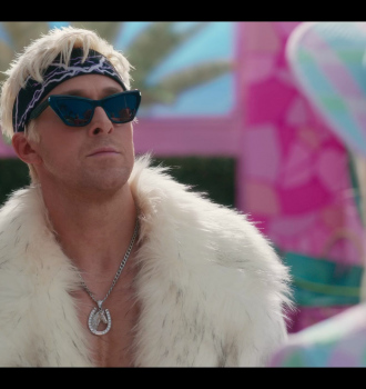 Cat Eye Sunglasses Worn by Ryan Gosling as Ken Outfit Barbie (2023) Movie