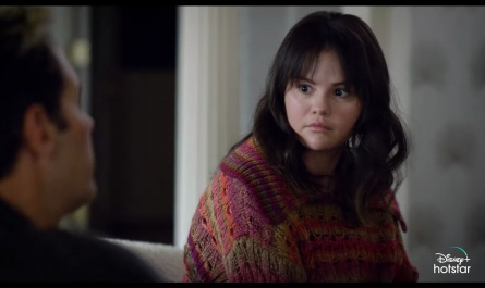 Striped Pointelle-Knit Jumper Sweater Worn by Selena Gomez as Mabel Mora Outfit Only Murders in the Building TV Show