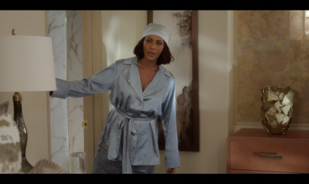 Silk Pajama Suit Worn by Nicole Ari Parker as Lisa Todd Wexley Outfit And Just Like That... TV Show