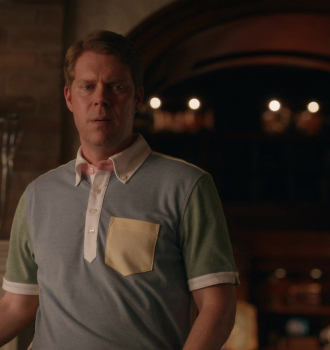 Multicolor Short Sleeve Shirt Worn by Tim Baltz as Benjamin Jason "BJ" Barnes Outfit The Righteous Gemstones TV Show